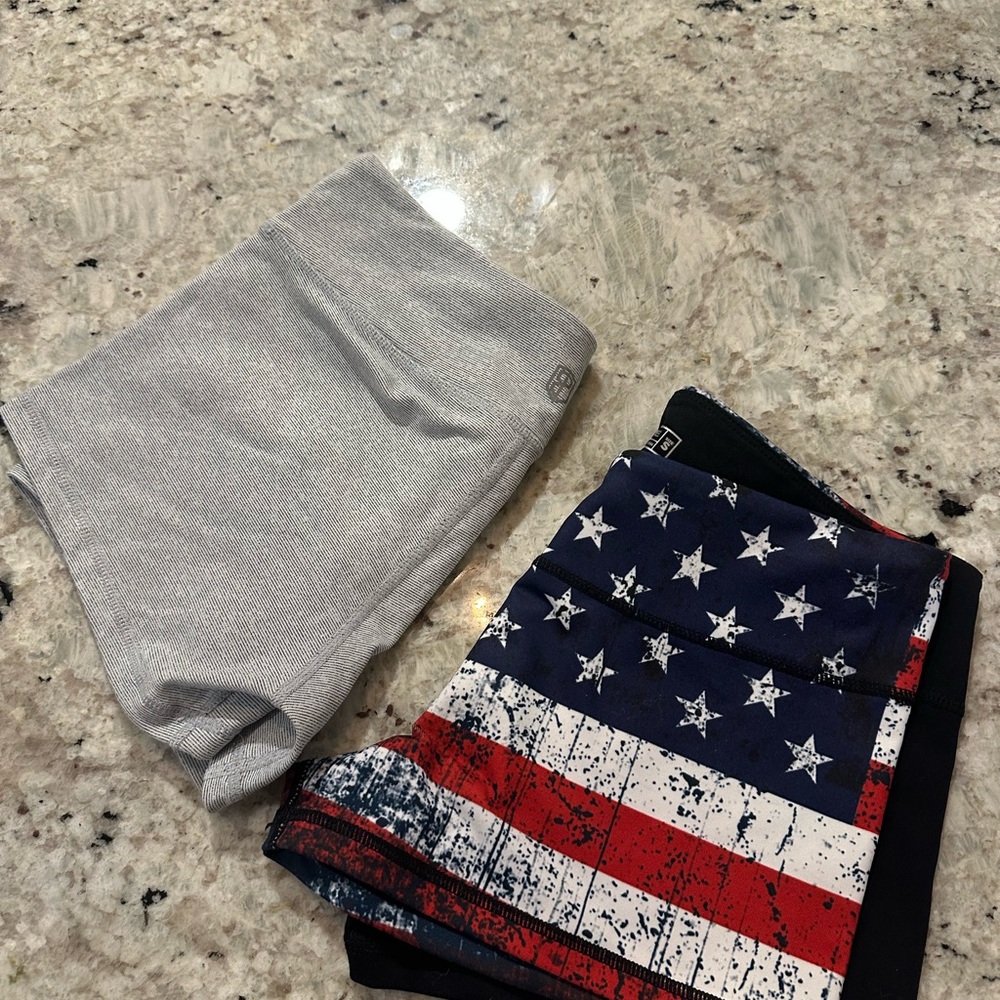 Born Primitive Booty Shorts (grey stripes) - Picture 3 of 4